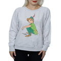 Gray - Back - Peter Pan Womens-Ladies Classic Heather Sweatshirt