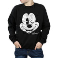 Black - Side - Disney Boys Mickey Mouse Face Cotton Sweatshirt