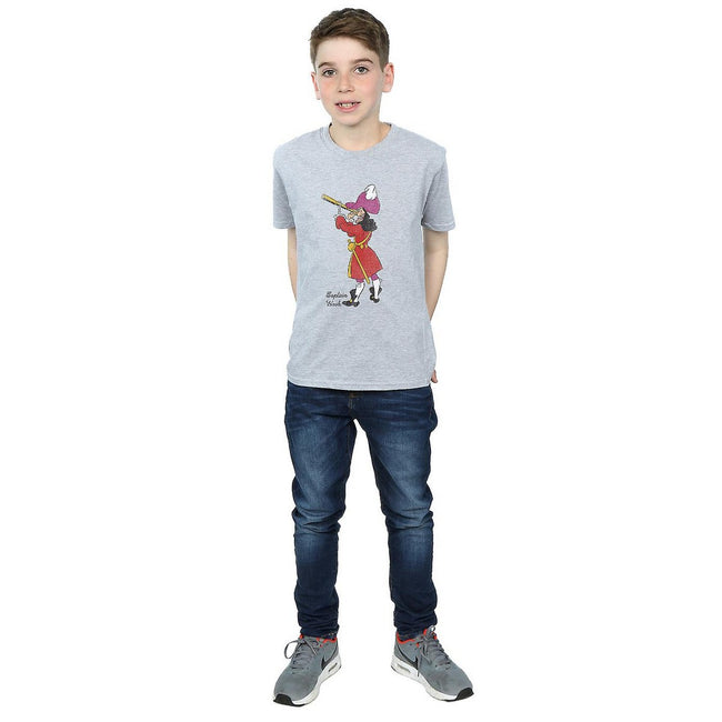 Sports Grey - Side - Peter Pan Boys Classic Captain Hook T-Shirt