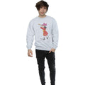Gray - Side - Peter Pan Mens Classic Captain Hook Heather Sweatshirt