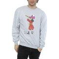 Gray - Front - Peter Pan Mens Classic Captain Hook Heather Sweatshirt