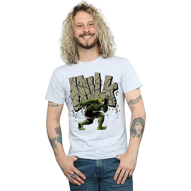 Sports Grey - Front - Hulk Mens Rock T-Shirt