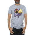 Heather Grey - Front - DC Bombshells Mens Batgirl Button Heather T-Shirt