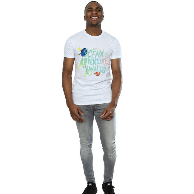 White - Lifestyle - Finding Dory Mens Ocean Adventure Cotton T-Shirt