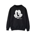 Black - Front - Disney Mens Mickey Mouse Face Sweatshirt