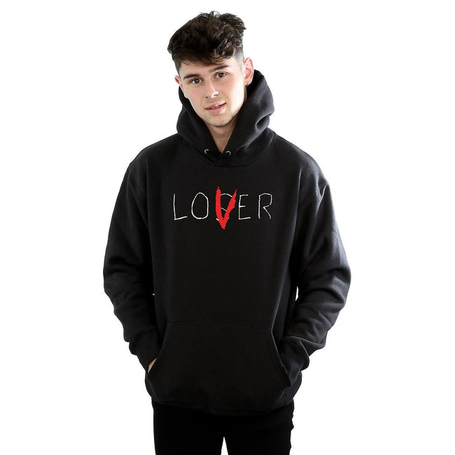 Black - Back - It Mens Loser Lover Hoodie