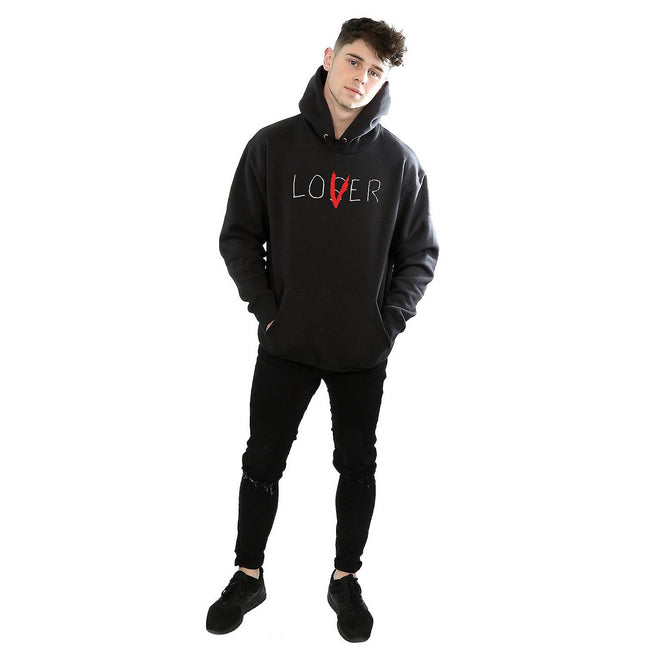 Black - Side - It Mens Loser Lover Hoodie