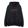 Black - Front - It Mens Loser Lover Hoodie