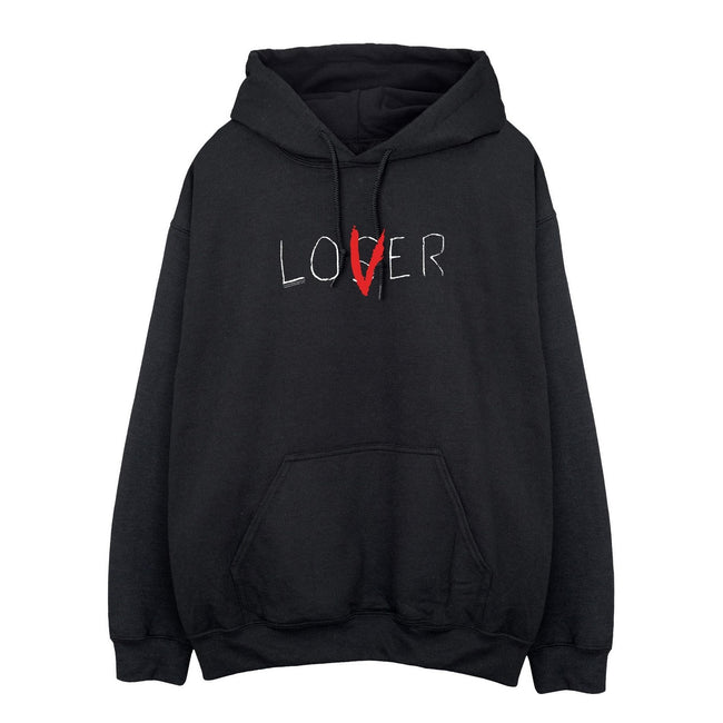 Black - Front - It Mens Loser Lover Hoodie