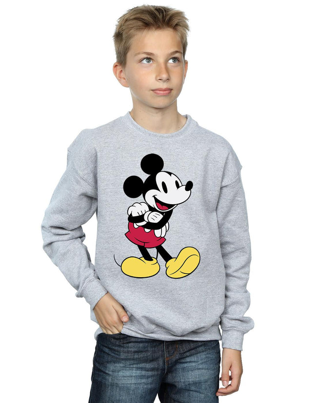 Sports Grey - Side - Disney Boys Classic Mickey Mouse Sweatshirt
