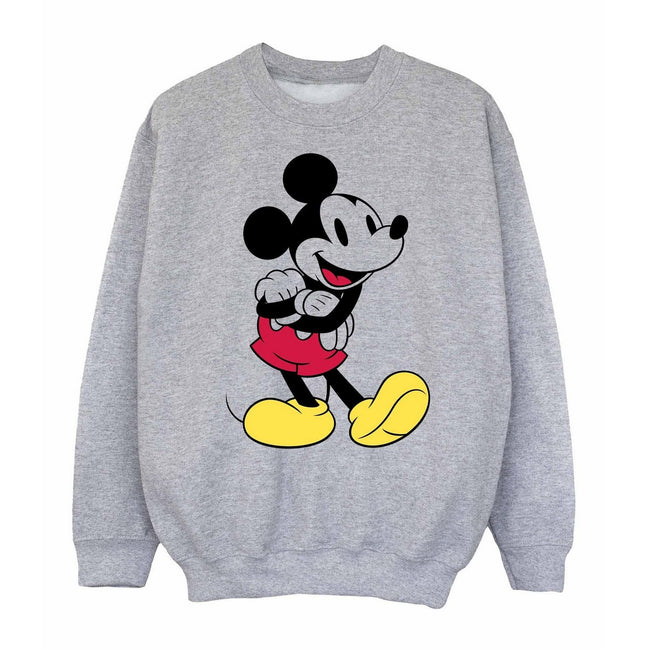 Sports Grey - Front - Disney Boys Classic Mickey Mouse Sweatshirt