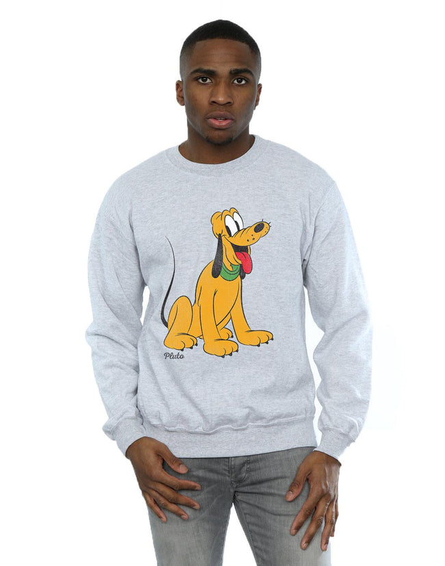 Sports Grey - Lifestyle - Disney Mens Classic Pluto Sweatshirt