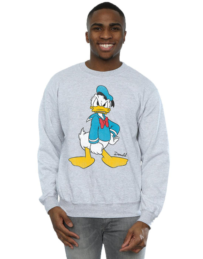 Sports Grey - Lifestyle - Disney Mens Angry Donald Duck Sweatshirt