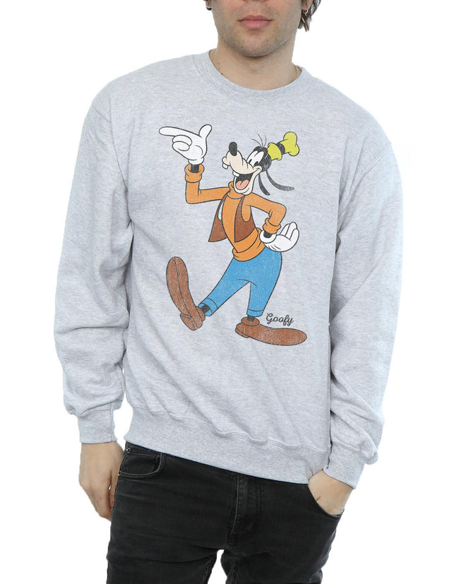 Sports Grey - Lifestyle - Disney Mens Classic Goofy Sweatshirt