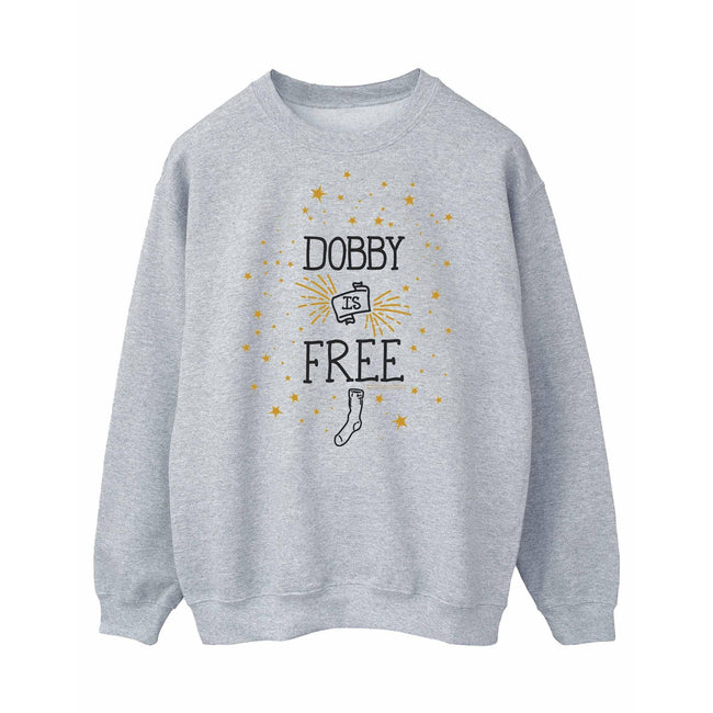 Sports Grey - Front - Harry Potter Mens Dobby Is Free Sweatshirt