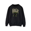 Black - Front - Hulk Mens Rock Cotton Sweatshirt