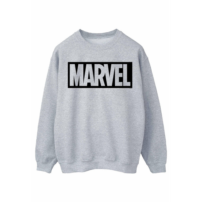 Sports Grey - Front - Marvel Womens-Ladies Outline Logo Sweatshirt