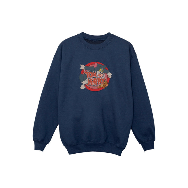 Navy Blue - Front - Tom and Jerry Boys Classic Catch Sweatshirt