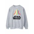 Sports Grey - Front - Star Wars Mens Rainbow Sweatshirt