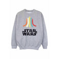 Sports Grey - Front - Star Wars Girls Rainbow Sweatshirt