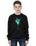 Black - Pack Shot - Harry Potter Boys Patronus Mist Stag Sweatshirt