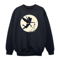 Black - Front - Tinkerbell Girls Moon Cropped Sweatshirt
