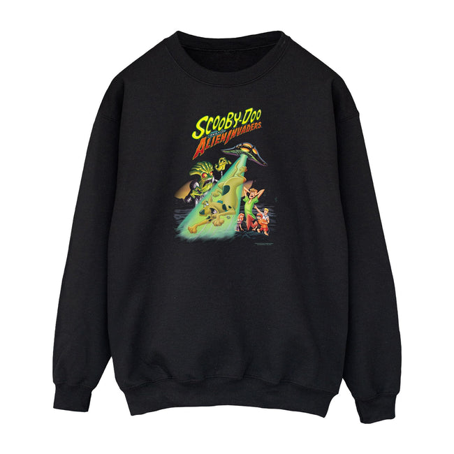 Black - Front - Scooby Doo Mens The Alien Invaders Sweatshirt