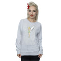 Heather Grey - Side - Tinkerbell Womens-Ladies Classic Sweatshirt