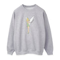 Heather Grey - Front - Tinkerbell Womens-Ladies Classic Sweatshirt