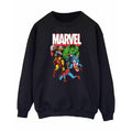 Black - Front - Marvel Comics Womens-Ladies Group Shot Sweatshirt
