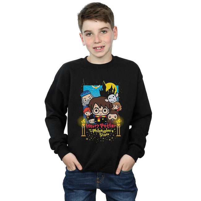 Black - Side - Harry Potter And The Philosopher´s Stone Boys Sweatshirt