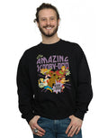 Black - Side - Scooby Doo Mens The Amazing Scooby Sweatshirt