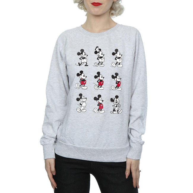 Heather Grey - Back - Disney Womens-Ladies Mickey Mouse Evolution Sweatshirt