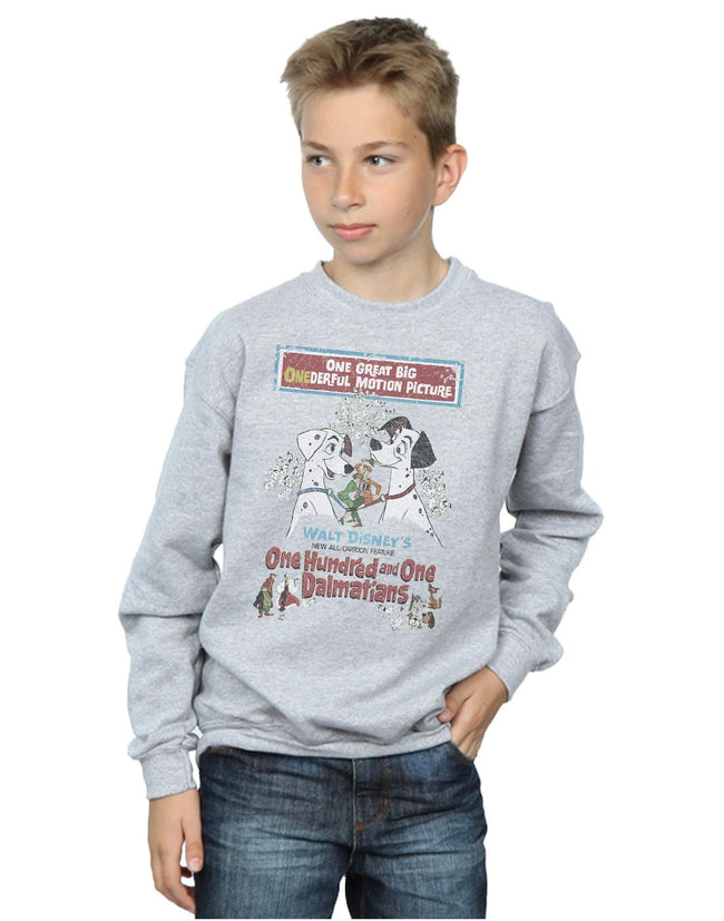 Sports Grey - Pack Shot - 101 Dalmatians Boys Poster Sweatshirt