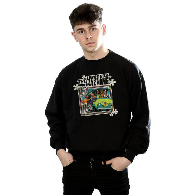 Black - Back - Scooby Doo Mens The Mystery Machine Sweatshirt