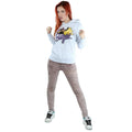 Heather Grey - Side - DC Bombshells Womens-Ladies Batgirl Button Hoodie