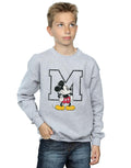 Sports Grey - Back - Mickey Mouse Boys Classic M Sweatshirt