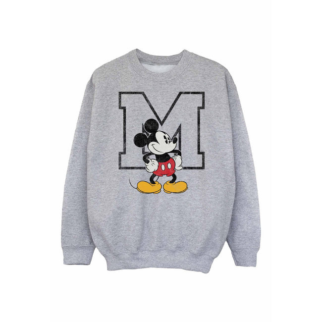 Sports Grey - Front - Mickey Mouse Boys Classic M Sweatshirt