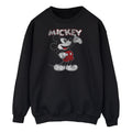 Black - Front - Disney Mens Presents Mickey Mouse Sweatshirt