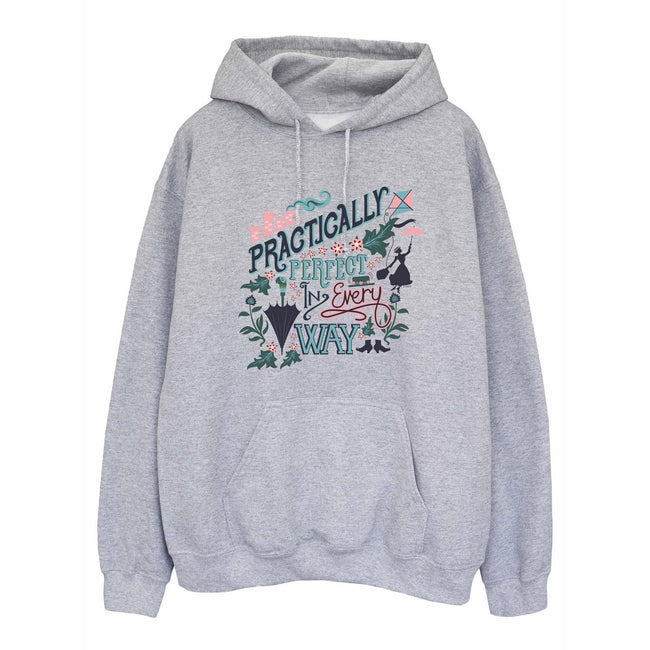 Sports Grey - Front - Mary Poppins Mens Practically Hoodie