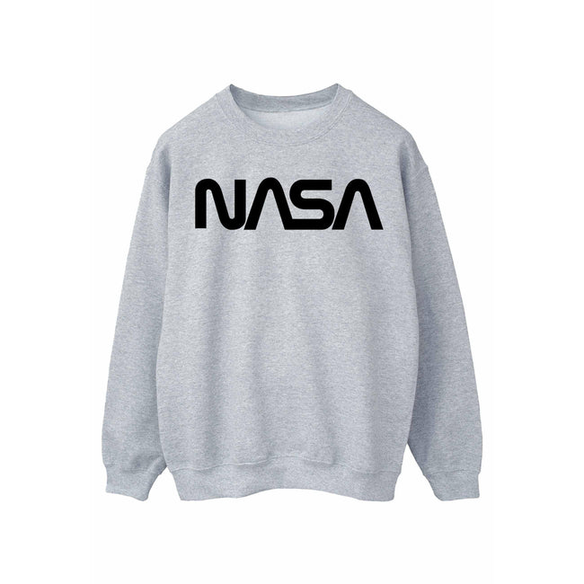 Sports Gray - Front - NASA Mens Modern Logo Sweatshirt