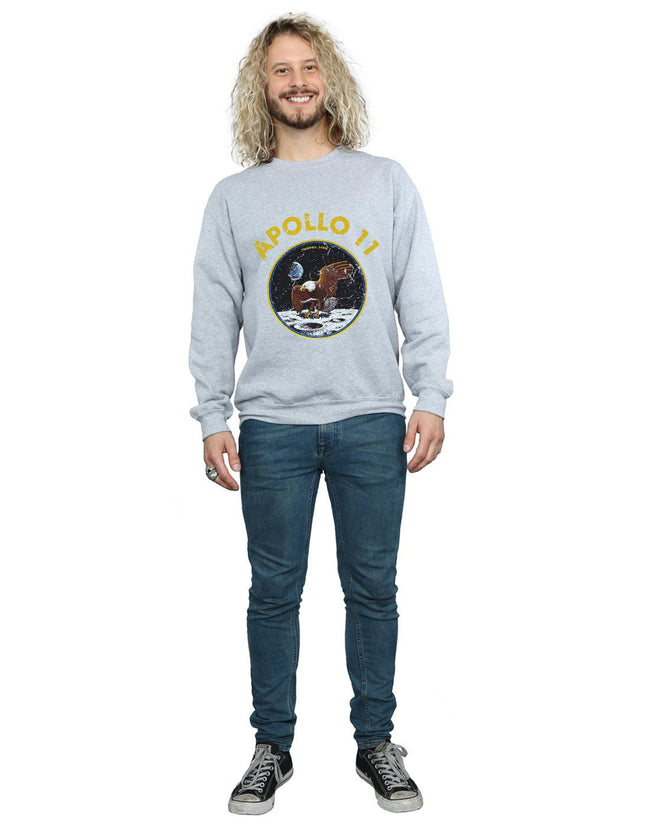 Sports Gray - Lifestyle - NASA Mens Classic Apollo 11 Sweatshirt