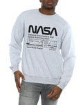 Sports Gray - Side - NASA Mens Space Shuttle Sweatshirt