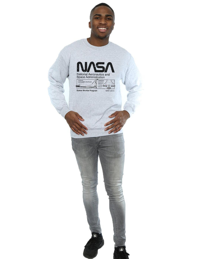 Sports Gray - Lifestyle - NASA Mens Space Shuttle Sweatshirt