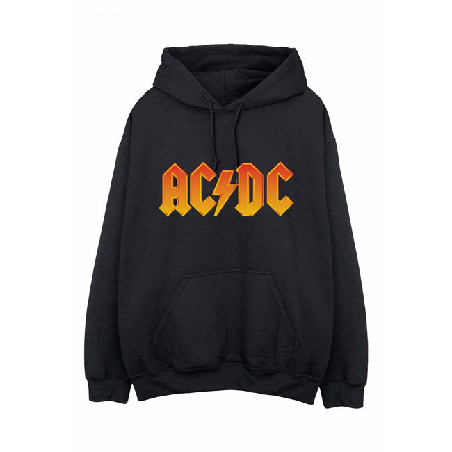 Black - Front - AC-DC Mens Fire Hoodie