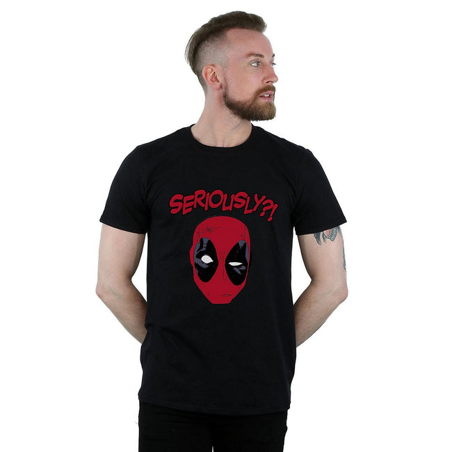 Black - Back - Deadpool Mens Seriously Cotton T-Shirt