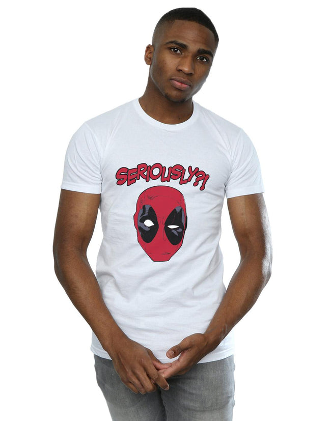 White - Lifestyle - Deadpool Mens Seriously Cotton T-Shirt