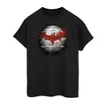 Black - Front - Batman Mens Wall Cotton Logo T-Shirt