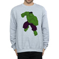 Sports Grey - Back - Hulk Mens Simple Sweatshirt