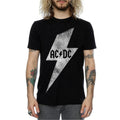 Black - Back - AC-DC Mens Lightning Bolt Cotton T-Shirt